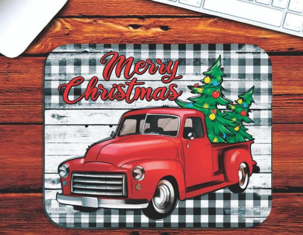 Christmas Truck Mouse Pad