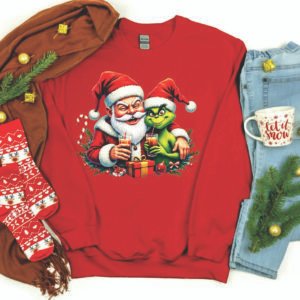 Santa & Grinch Party Sweatshirt