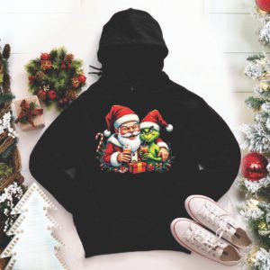 Santa & Grinch Party Hoodies